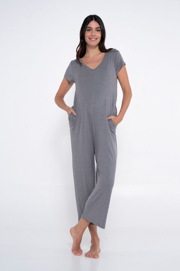 Ohma! Macacão pré-mamã cinzento