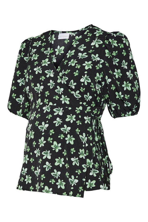 Mamalicious Top de manga 2/4 maternity  preto