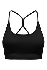 Only Play Soutien desportivo cruzado nas costas preto
