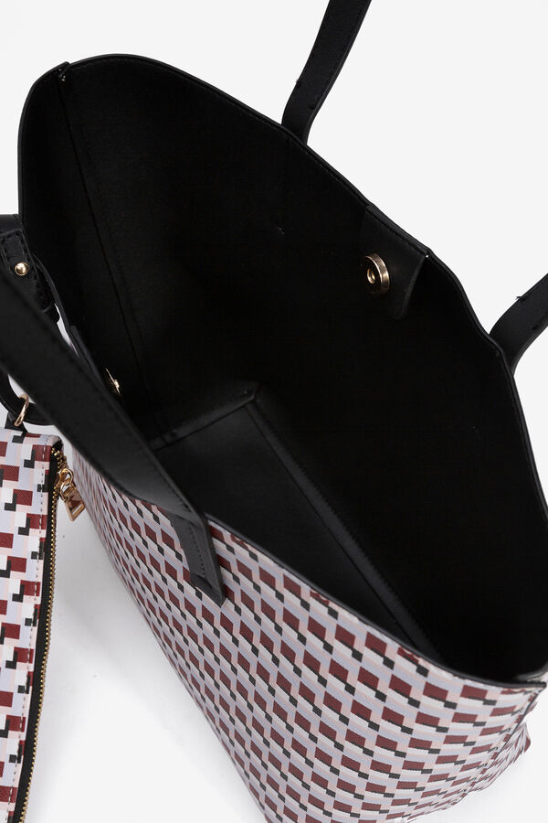 Vilanova Bolso Shopper Estampado rojo