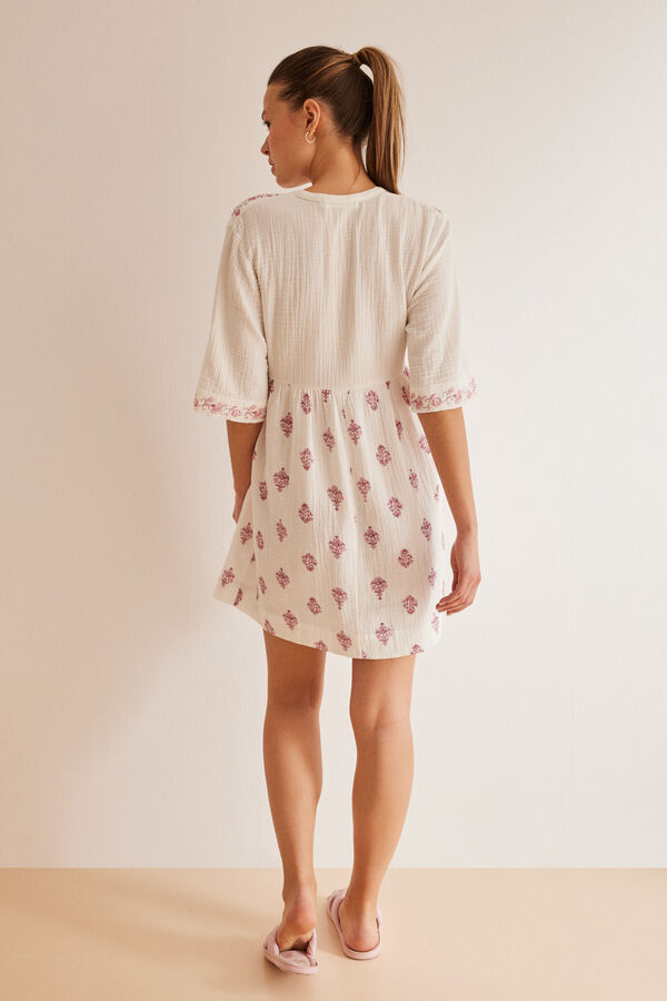 Women'secret Vestido camisola estampado boho estampado