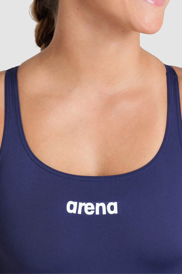 Arena Fato de banho liso arena Performance para mulher Swim Pro Team azul