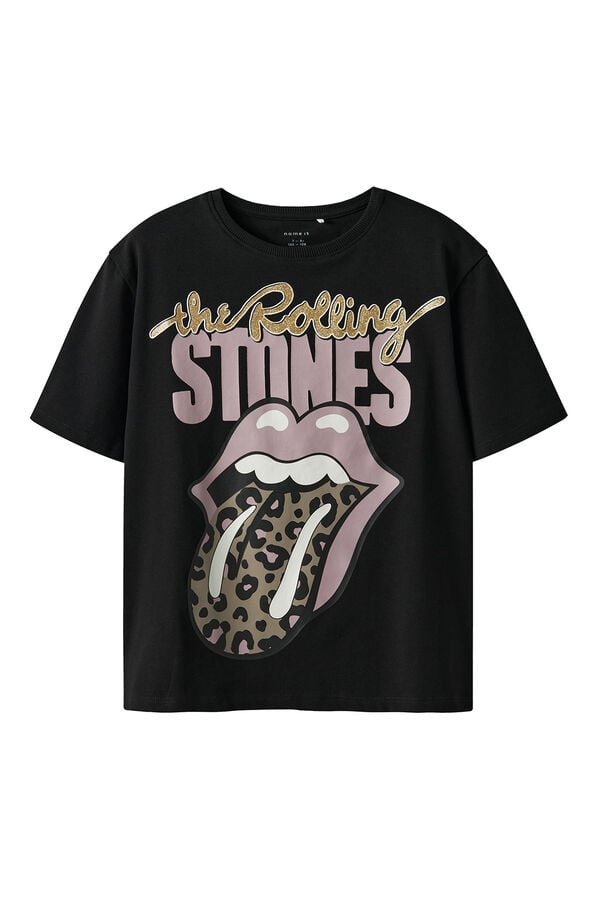 Name it Camiseta de Rolling Stone de ni&ntilde;a negro