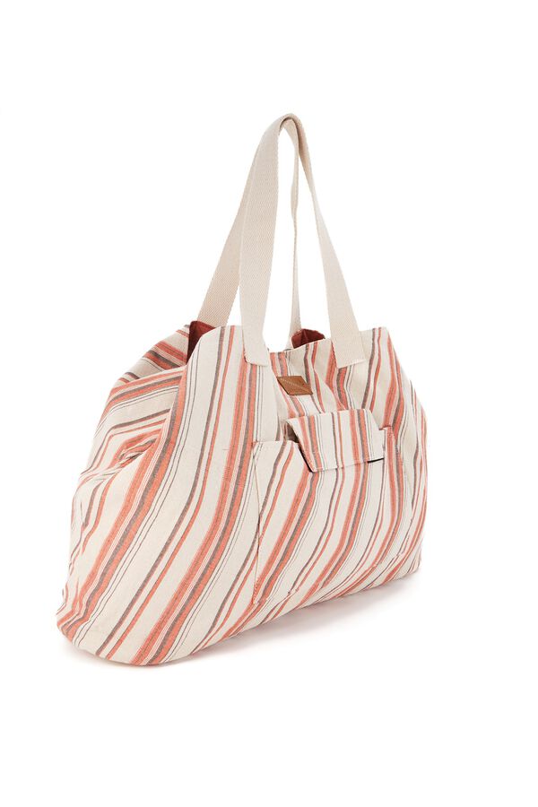 Abbacino  Bolsa playa algod&oacute;n naranja naranja