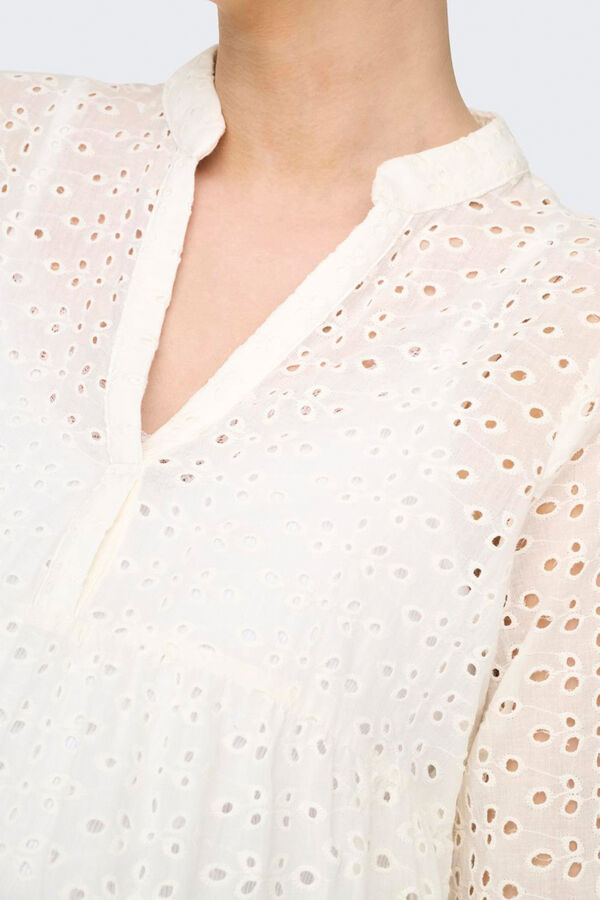 Only Maternity Blusa manga larga maternity blanco