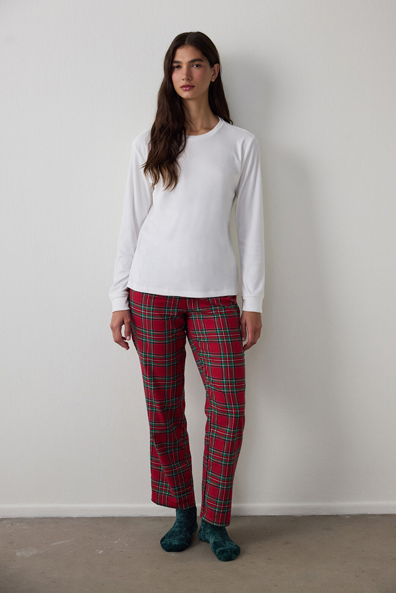Penti Conjunto de pijama largo pantal&oacute;n cuadros