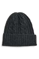 Pieces Gorro beanie de punto gris