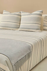 Textura Capa n&oacute;rdica algod&atilde;o textura riscas azul