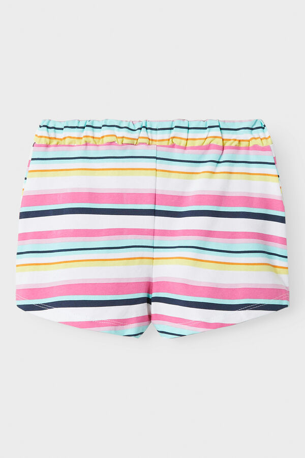 Name it Short ni&ntilde;a de rayas blanco