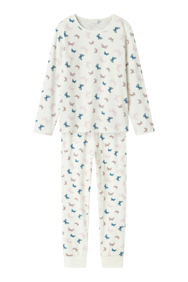 Name it Conjunto pijama ni&ntilde;a mariposas blanco