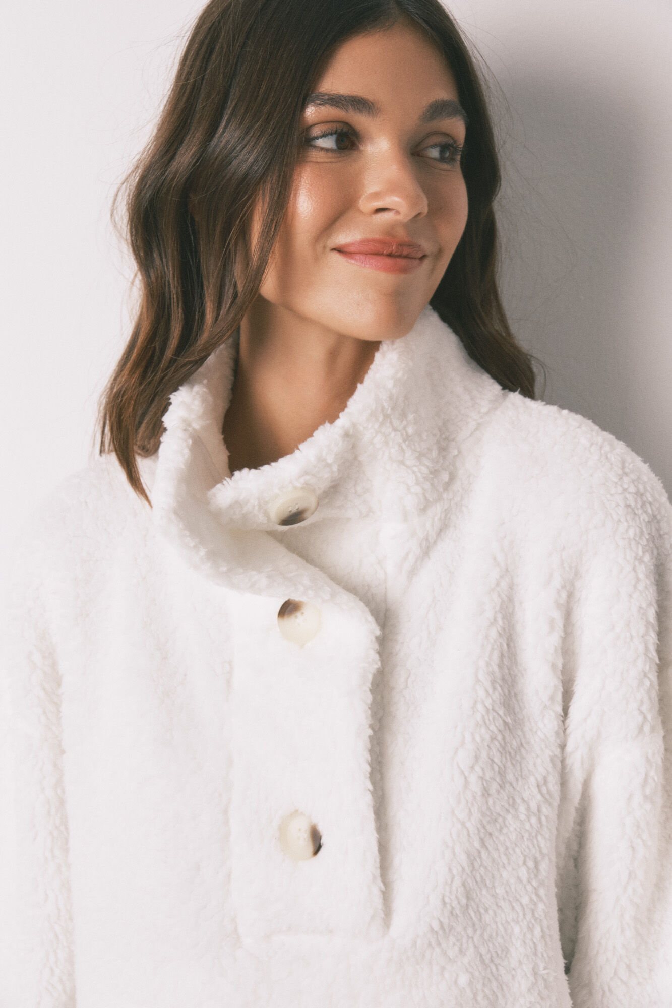 Women'secret Bata borreguito cuello alto
