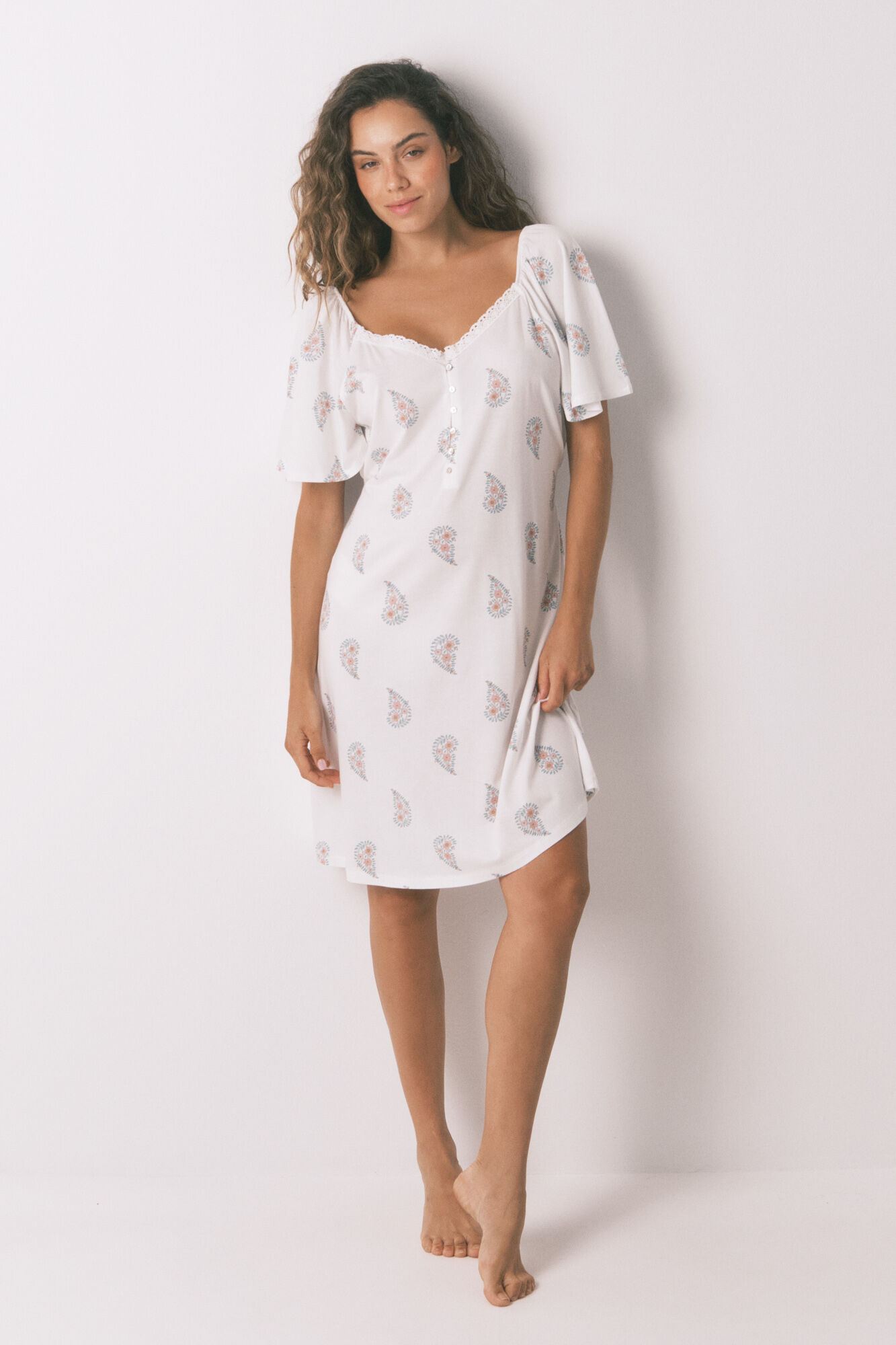 Women'secret Camis&oacute;n midi "maternity" algod&oacute;n print floral