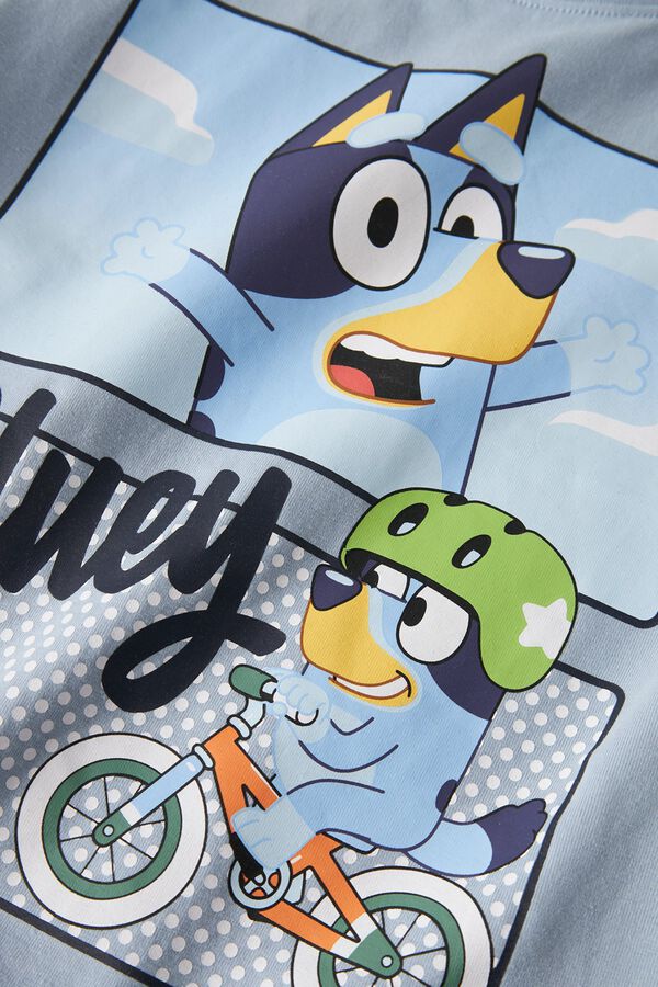 Name it T-shirt Bluey manga curta para menino azul