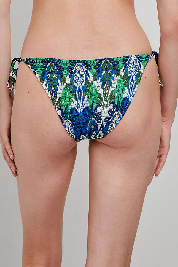 Gisela Cueca de biquíni com estampado tribal estampado