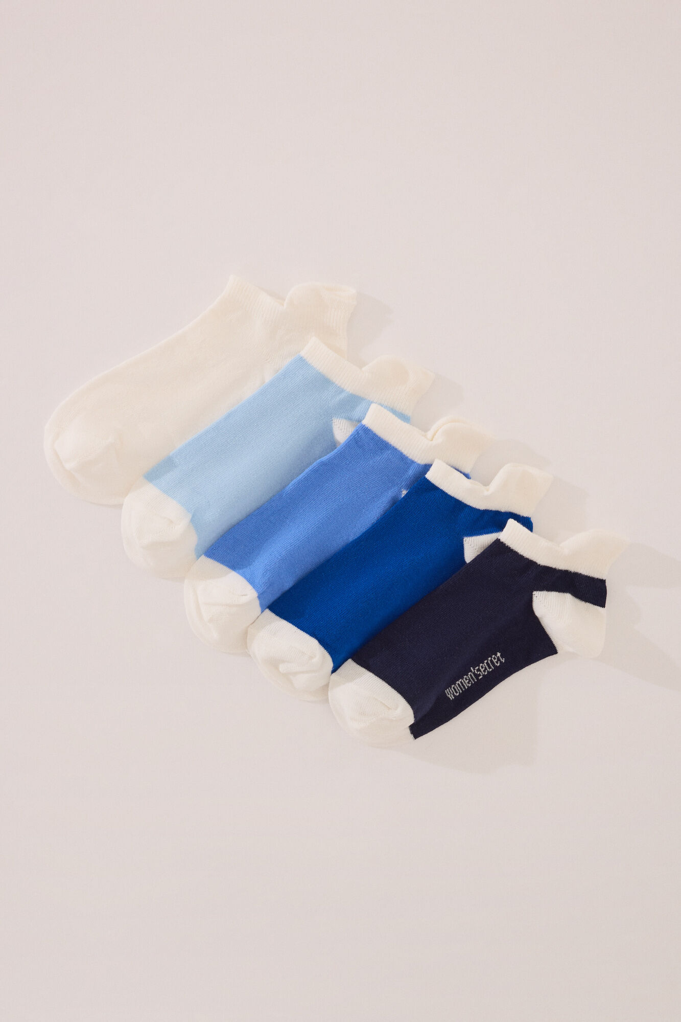 Women'secret Pack 5 calcetines cortos deportivos azules