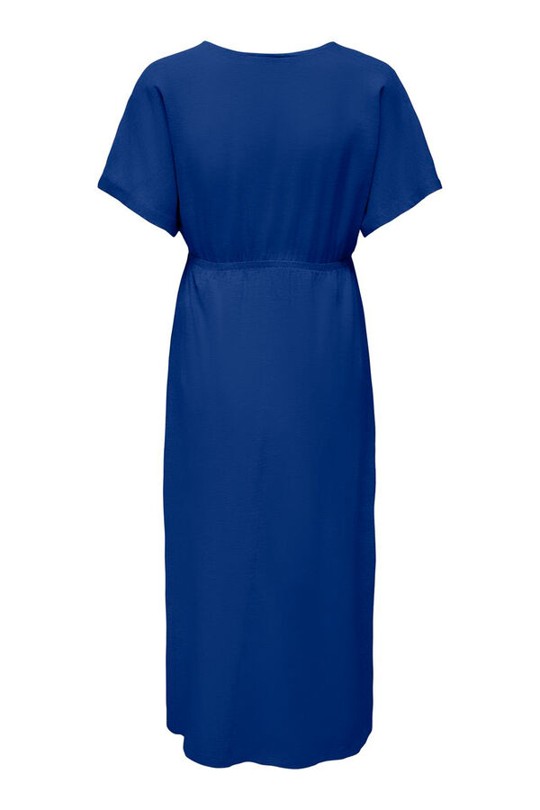 Only Maternity Vestido midi maternidad y lactancia azul
