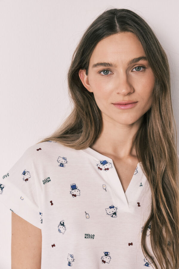 Women'secret Pijama Hello Kitty manga curta branco