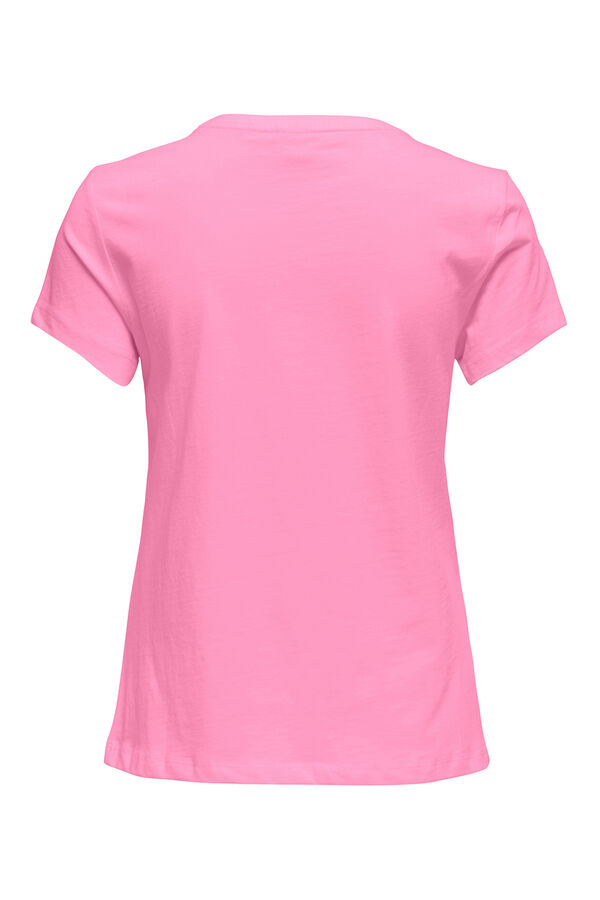 Only Play T-shirt de gola redonda rosa