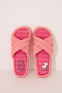 Women'secret Chinelos de quarto acolchoados rosa do Snoopy