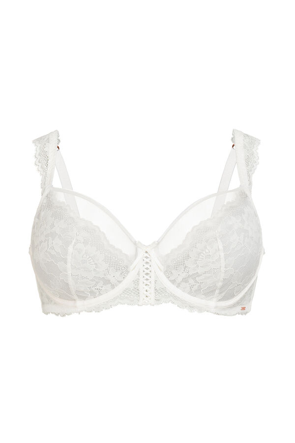 Dorina Suti&atilde; com aro sem bojo de renda bege