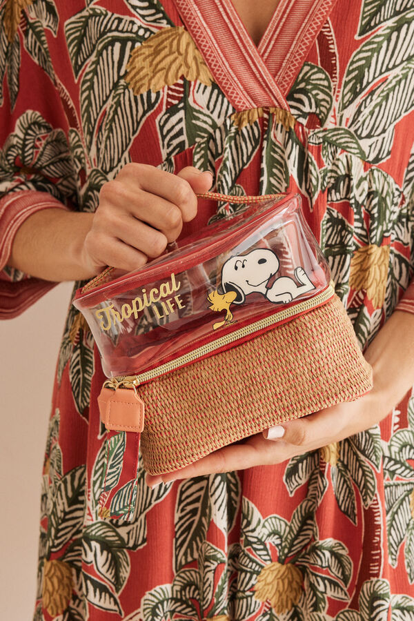 Women'secret Neceser grande rafia Snoopy nude