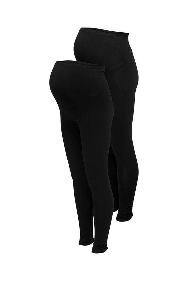 Only Maternity Pack de 2 leggings largos maternity negro