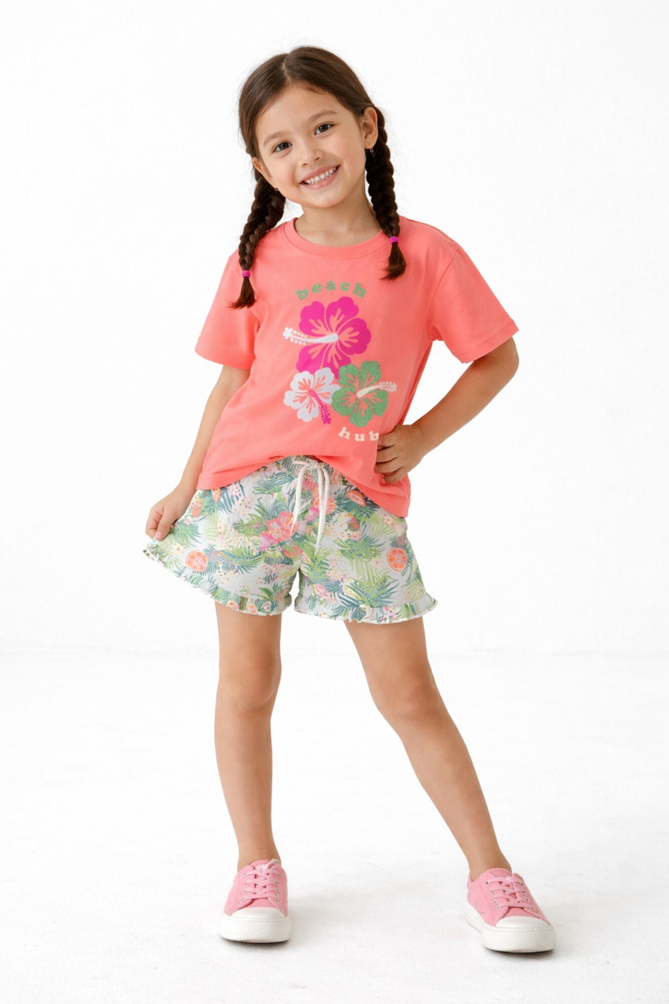 Name it T-shirt manga curta para menina