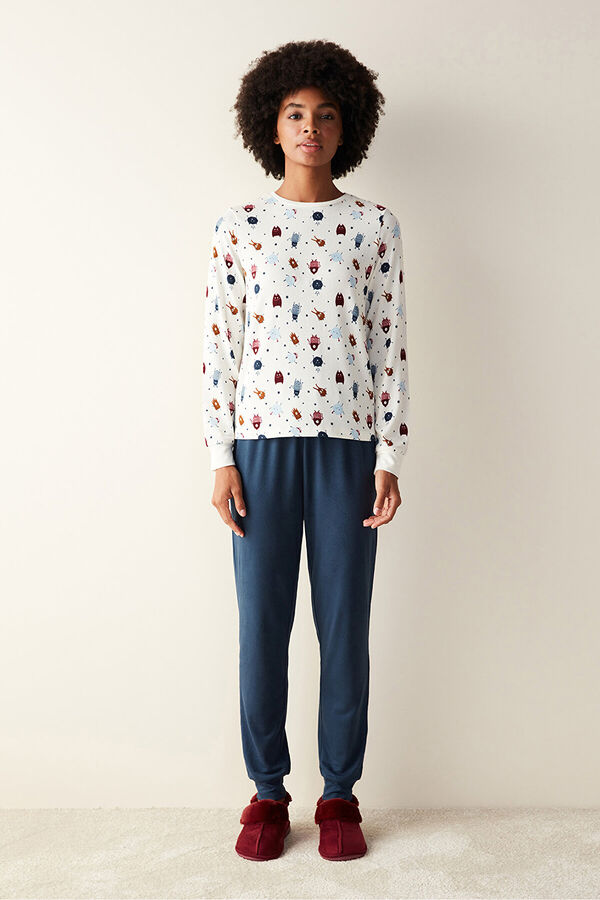 Penti Cal&ccedil;as t&eacute;rmicas azuis azul