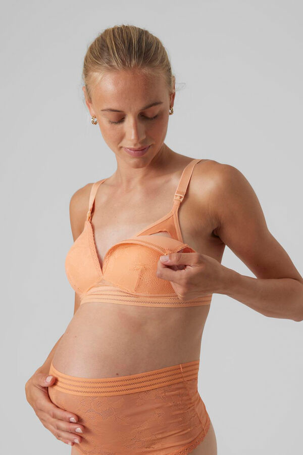 Mamalicious Soutien de renda maternity e amamentação  rosa