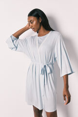 Women'secret Robe midi soft touch em viscose azul azul