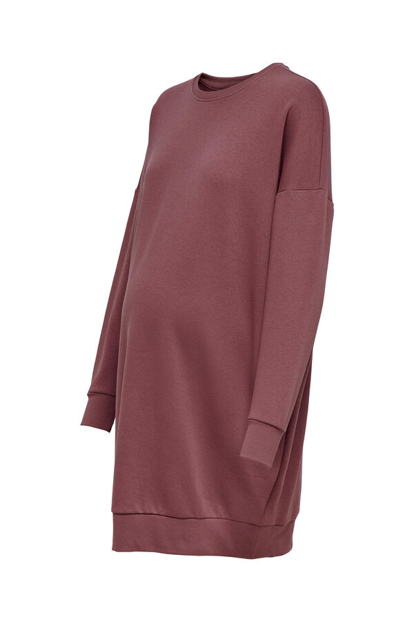 Only Maternity Vestido sudadera maternity rosa