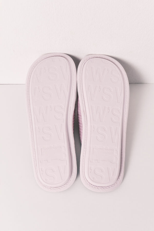 Women'secret Zapatillas casa estampado rosa rosa