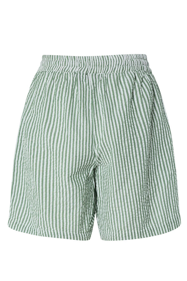 Pieces Pantalones cortos de rayas verde