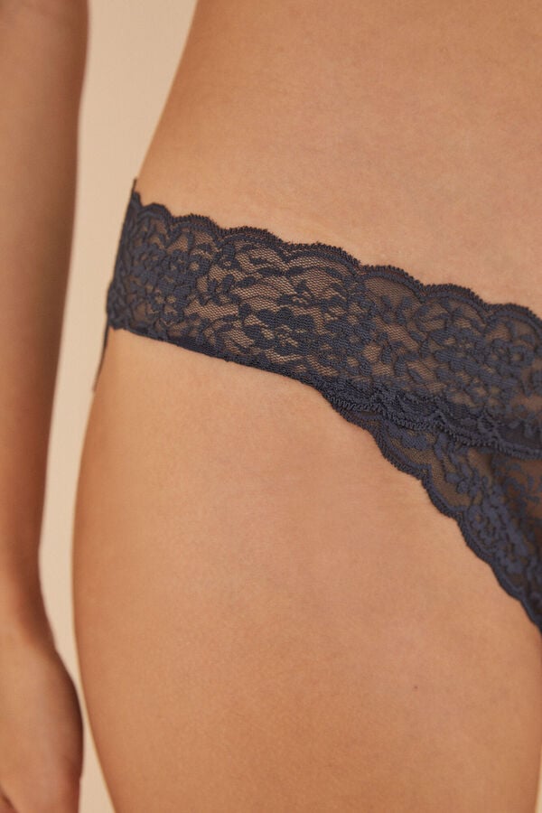 Women'secret Cuequinha renda cinzenta cinzento