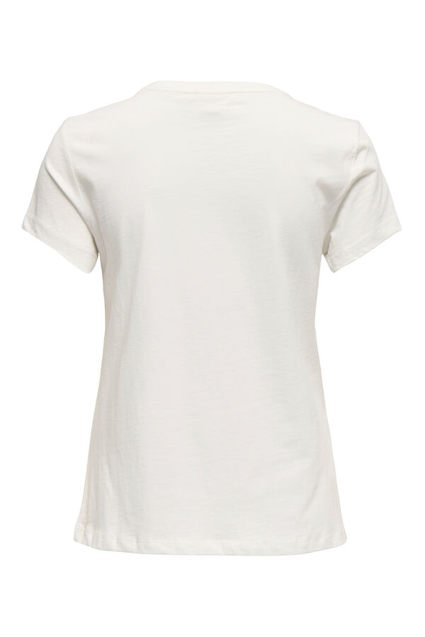 Only Play T-shirt de gola redonda branco