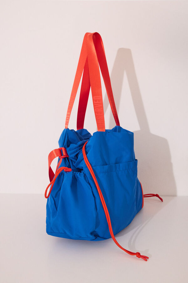 Women'secret Bolso multiusos nylon azul  azul