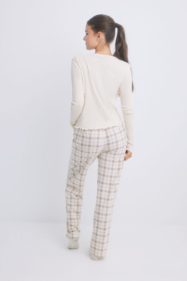 HI&BYE Pijama largo amarillo soft amarillo