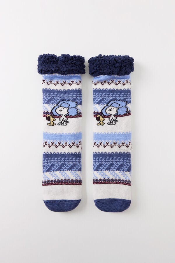 Women'secret Calcetines tricot borreguito Snoopy estampado