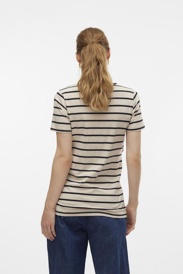 Mamalicious T-shirt de manga curta maternity e amamenta&ccedil;&atilde;o bege