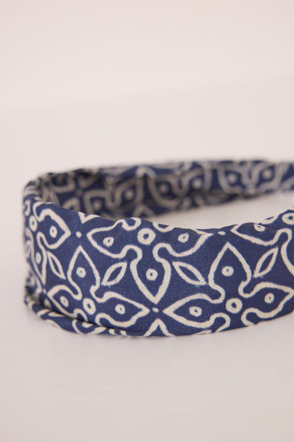 Women'secret Diadema estampada azul azul
