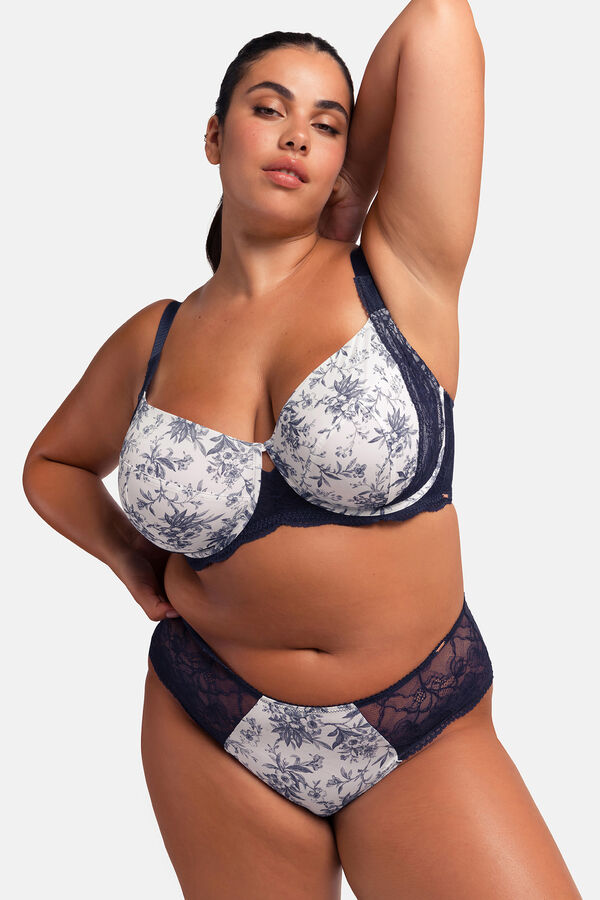 Dorina Suti&atilde; de renda azul