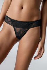 Black Limba Vanya Black Tanga preto