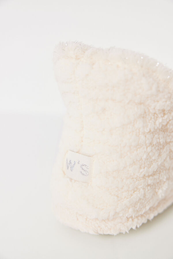 Women'secret Chinelos com botas marfim bege