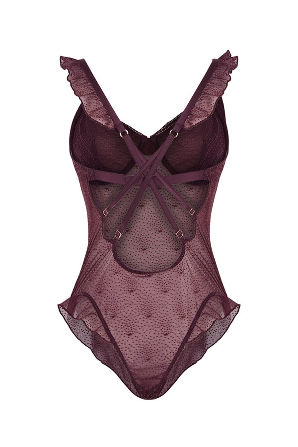 Women'secret Body volantes La Vecina Rubia burdeos