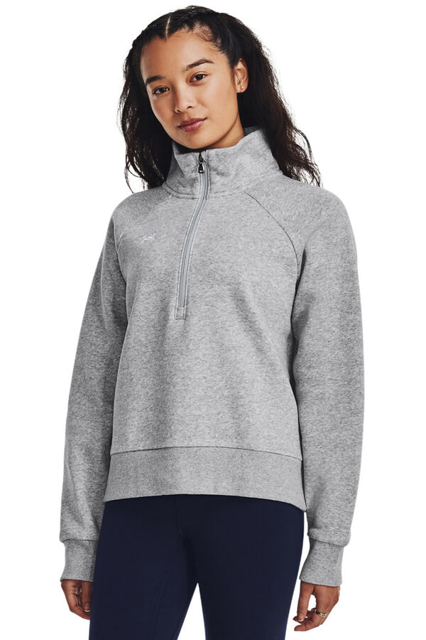 Under Armour Sudadera de algod&oacute;n de mujer gris