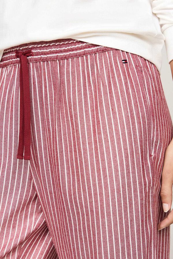 Tommy Jeans TH Conjunto original de pijama e chinelos de quarto estampado