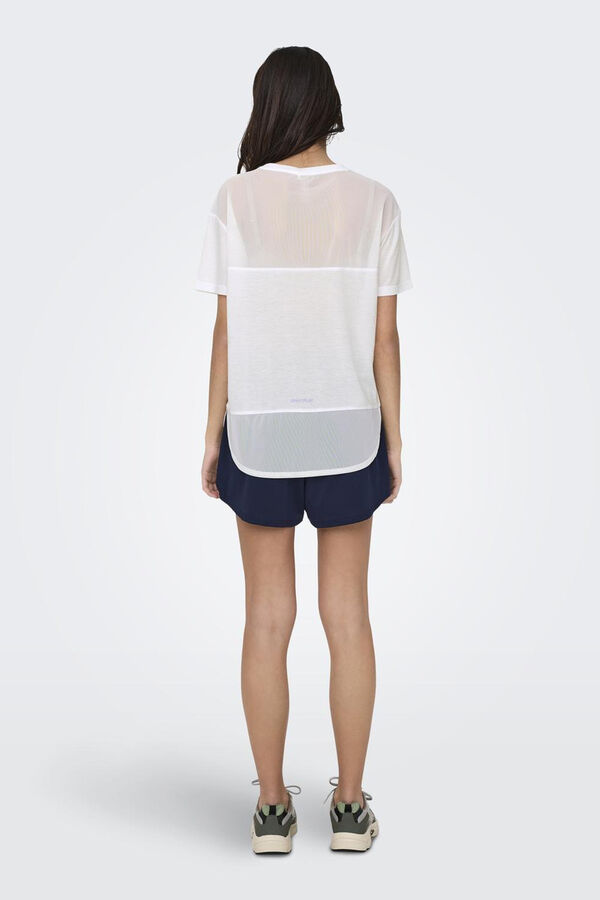 Only Play T-shirt manga curta folgada branco