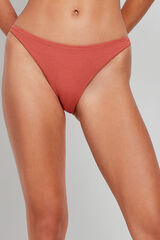 Gisela Braga bikini cl&aacute;sica tejido piqu&eacute; naranja naranja