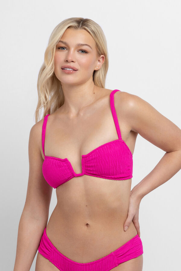 Dorina Top bandeau com enchimento leve Eden rosa
