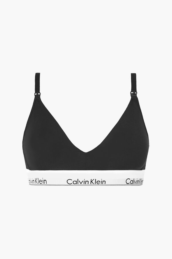 Calvin Klein Top de maternidade algod&atilde;o com c&oacute;s da Calvin Klein preto